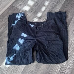 ann taylor vintage pinstripe black pants Y2K